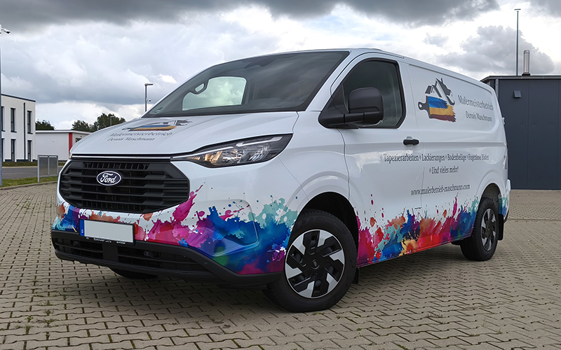 Auffälliges Malerdesign