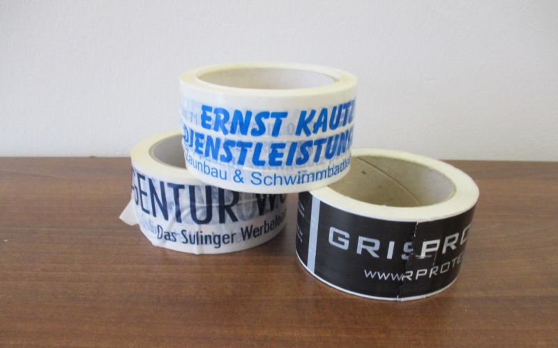 Paketband mit Logo