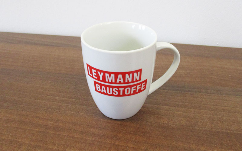 Leymann Baustoffe auf Porzellan