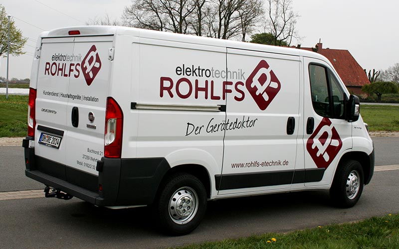 Folienschrift auf Fiat Ducato