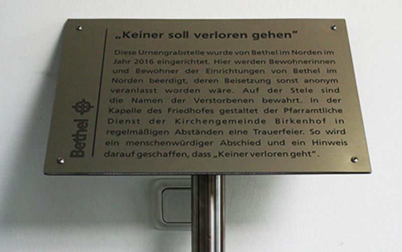 Gedenktafel