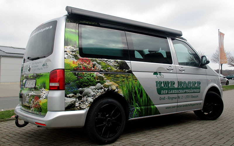 VW T5 California mit Teilfolierung